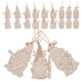 thumbnail image 6 of HEMOTON 30pcs Unfinished Wooden Gnome Ornaments Craft Supplies Blank Slices for DIY Christmas Decorations and Festival Painting, 6 of 7
