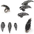 thumbnail image 4 of 10pcs-Juego de anillos de uñas falsas-Negro grande * 2 + Negro mediano * 6 + Negro pequeño * 2 Adepaton WRLF-600-1, 4 of 7