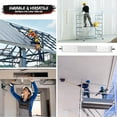 thumbnail image 3 of BeesClover Aluminum Telescoping Work Plank, 440 LBS Capacity, Adjustable Extension Work Platform, Non-Slip Textured Scaffolding Plank, Lightweight Ladder Board for Painting, Roofing, 3 of 7