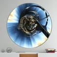 thumbnail image 2 of Designart 'nœud Fractal 3D Enchevêtré' Horloge Murale Moderne, 2 of 6