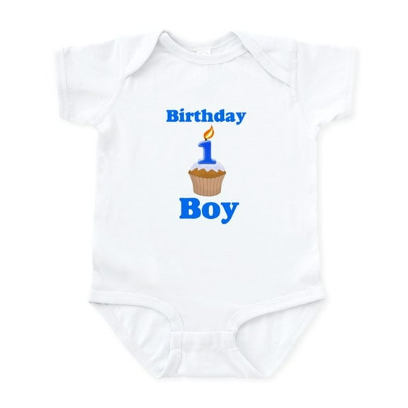 CafePress - 1 Year Old Birthday Boy Infant Bodysuit - Baby Light Bodysuit, Size Newborn - 24 Months