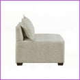 thumbnail image 5 of Modern 100% Polyester Armless Chair for Living Room - Modular Customizable Sectional Piece with Removable Pillow, 5 of 12