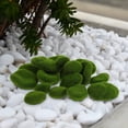 thumbnail image 3 of 50 piezas de rocas de musgo artificiales DIY Micro paisaje realista piedras de musgo de imitación decoración de pared de planta verde para el hogar, oficina, jardín y más, 3 of 6