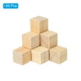 thumbnail image 3 of Uxcell 0.6 Inch Unfinished Wooden Blocks, 50 Pack Natural Wood Cube Square Wood Blocks for DIY Craft, 3 of 5