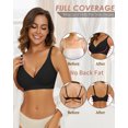 thumbnail image 5 of Cassie Liz Deep V Bras for Women Seamless Bralette Comfort Push Up Plunge Bra with Support, 5 of 8