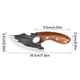 thumbnail image 2 of Boning Knife, High Carbon Steel Butcher Knife with Curved Blade for Meat Cutting, Trimming & Filleting, Full Tang Kitchen Knife for BBQ & Camping, 1Pack A, 2 of 6