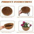 thumbnail image 3 of Manunclaims 2 Packs Hanging Basket Coco Liners Replacement Natural Round Coconut Coco Fiber Planter Flower Pot Basket Liners for Hanging Basket Flowers/Vegetables, 3 of 8