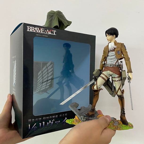 Attaque sur Titan Levi Figura de acción, Mikasa Ackerman Figurita Anime, Modèle Rival Shingeki no Kyojin, Butter Toy, 36cm zhangmengya LED