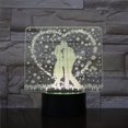 thumbnail image 3 of Love 3d Led Night Light Kids Bedroom Table Lamp, 3 of 3
