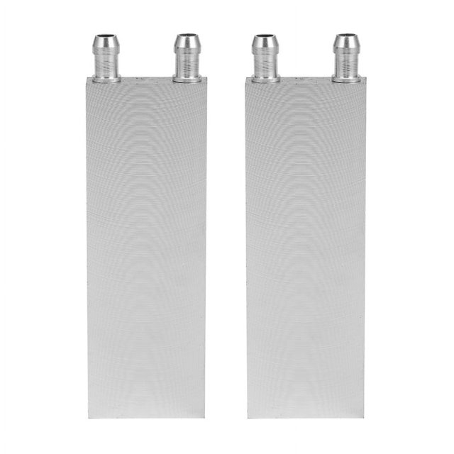 3X Radiador de CPU de Aleación de Aluminio 40X120mm Bloque de Enfriamiento de Agua Enfriador de Agua Liquida Disipador de Calor para Pc Computadora Portátil