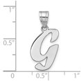 thumbnail image 2 of Auriga Fine Jewelry 14K White Gold Script Letter G Initial Pendant for Women, 2 of 6