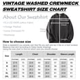 thumbnail image 3 of TOPTIE Men's Vintage Washed Crewneck Sweatshirt Oversized Relaxed Fit Drop Shoulder, Unisex Pullover Casual Streetwear-Army Green-XL, 3 of 6