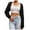 Black, variant on UJNDER Women's Knit Long Sleeve Cardigans Cropped Arm Sleeves Shawl Sweater Going Out Tops for Women Elegant Layer Black M