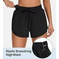 thumbnail image 3 of Sociala Womens 2 in 1 Drawstring Swim Shorts Quick Dry Board Shorts with Boxer Liner Pockets Sport Swim Bottoms, 3 of 7