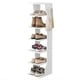 thumbnail image 4 of VASAGLE Zapatero Estrecho, Zapatero de 6 Niveles, Ahorra Espacio, para Entrada, Esquina, Armario, Blanco, 4 of 8