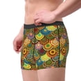 thumbnail image 3 of Rateoe Colorful Circle Mens Boxer Briefs Poly Spandex Performance Boxer Briefs Underwear Hem Boxer Briefs - X-Large, 3 of 8