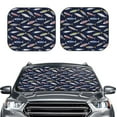 thumbnail image 2 of Gukieu Sardine Print Car Windshield Sun Visor, Foldable Anti-UV Car Sun Visor Suitable for Vans, Trucks Car Accessories-Medium, 2 of 6
