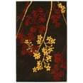 thumbnail image 6 of SAFAVIEH Soho Emerald Floral Wool Area Rug, Brown/Red, 8' x 8' Round, 6 of 10