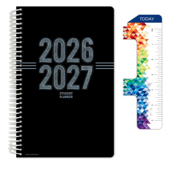 Global Datebooks Secondary Student Planner AY 2026-2027 - Matrix Style - 5.5"x8.5" (Triple Stripe)