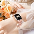 thumbnail image 2 of Pulsera elegante de metal DaQin para Apple Watch con dijes de 44 mm para mujer, 2 of 9