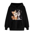 thumbnail image 2 of Hilzaten Womens Tops Long Sleeve Print Casual Hoodie Loosse Womens Sweatshirts, 2 of 5