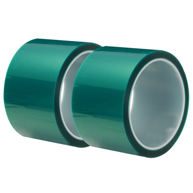 Cinta de Resina Cinta Adhesiva de Silicona Resistente a Alta Temperatura para Resina de Epoxy, Eliminar Residuos 2.36 Pulgadas de Ancho 108FT de Largo (Verde), 2pcs