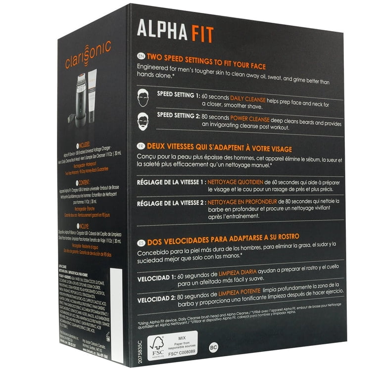 Clarisonic Alpha Fit Sonic Cleansing System, Men's Facial Cleanser