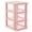 Pink, variant on Gymnture 3 Drawer Storage Cabinet Box