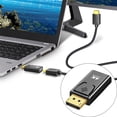 thumbnail image 3 of Adaptador de a chapado en oro, convertidor de sonido y Adaptador DP a para PC 4K, 3 of 9