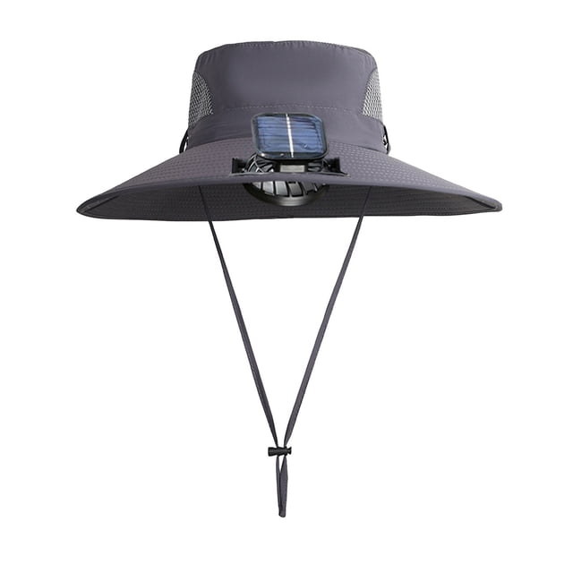 Bookk Outdoor Wide Brim Sun Hat With Solar Fan Wide Brim Solar Fan Outdoor Hat Solar USB Charging Solar Fan Hat Outdoor Wide Brim Sun Hat Solar Fan Hat (eight Colors)