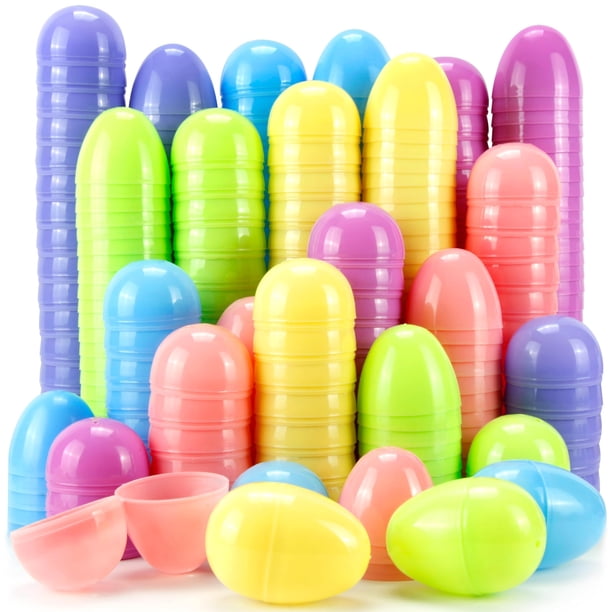 Huevos de Pascua OCTERIC, 512 unidades, rellenables, de plástico, colores pastel