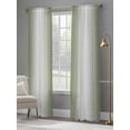 thumbnail image 5 of Green White Ombre Semi Sheer Curtains 108 Inch Length 2 Panels Set, Country Pastoral Gradient Minimalist Sheer Kitchen Curtain Privacy Voile Window Curtain for Living Room Bedroom Rod Pocket Drapes, 5 of 7