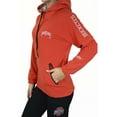 thumbnail image 2 of Women's Scarlet Ohio State Buckeyes Luxe Pullover Hoodie, 2 of 3