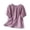 Purple 31, variant on 3/4 Length Sleeve Womens Tops Gathered Round Neck Puff Short Sleeve Linen Blend Blouse, Solid Heathered Loose‑Fit Casual A-line Top Blouses for Women
