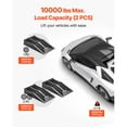 thumbnail image 3 of KFFKFF Car Ramps, Set of 2 with 20,000 lbs Load Capacity, 2.6-inch Lift Height, Portable Low-Profile Design for Garage Maintenance and Oil Changes, Durable for Low-Chassis Vehicles and Jack Support, 3 of 9
