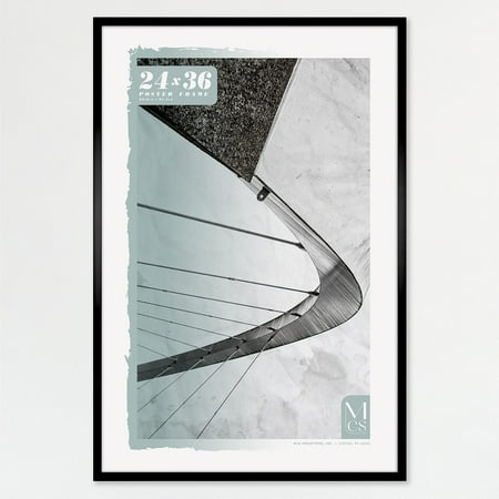 MCS Foundation 16x24 Poster Frame Traditional Brass, Vertical & Horizontal Wall Hanging Large Picture Frame for Photos, Posters & Art Prints (1-Pack)