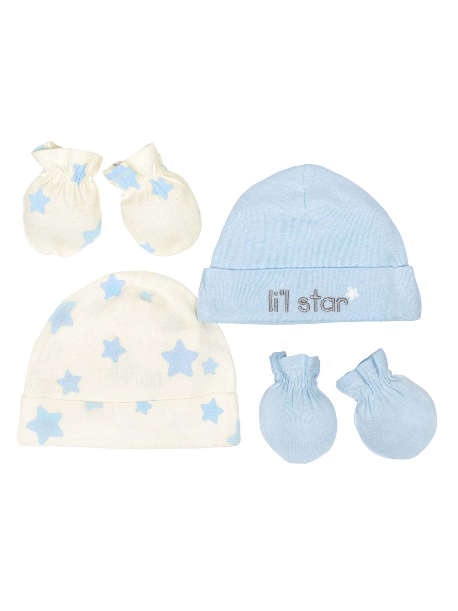 newborn caps and mittens