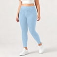thumbnail image 6 of LEAVINGSUO Stretchy Jeans for Women Plus Size Elastic Waist Pocket Full Length Denim Pant Light Blue XXXXL, 6 of 7