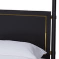 thumbnail image 3 of Baxton Studio Tamra Four-Poster Platform Bed Black Wood Bed Frame King, 3 of 6