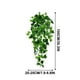 thumbnail image 3 of Colgante de pared verde artificial - enredadera de hiedra plástica de 100 cm de longitud con 168 hojas para decoración interior, hogar, apartamento, oficina, escalera, 3 of 6
