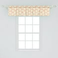 thumbnail image 2 of Ambesonne Floral Valance Pack of 2, Abstract Lilium Candidum, 54"X12", Peach Green, 2 of 3