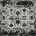 thumbnail image 2 of Rugs.com Oregon Collection Rug – 4 Ft Square Black And White Low-Pile Rug Perfect For Living Rooms, Kitchens, Entryways, 2 of 9