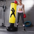 thumbnail image 4 of SPRING PARK 1.6m Fitness Punching Bag, Heavy Punching Bag Kick Training Inflatable Tower Bag Freestanding Tumbler Column Sandbag Children Fitness Sport Play Adults De-Stress Boxing Target Bag, 4 of 6