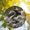 thumbnail image 3 of Majestic White Dragon Metal Wind Spinner with Golden Accents - Serene Design for Yard & Garden Decor, 3 of 6