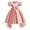 C#Pink8925, variant on CAIVO Toddler Girls Christmas Short Sleeve Solid Color Bow Tie Embroidery Lace Ruffles Party Evening Dress Wedding Dress Birthday Child Daily Wear
