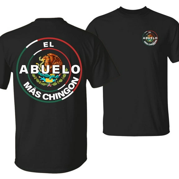 El Abuelo Más Chingón Shirt – Mexican Flag Grandpa Tee with Bold Patriotic Print, Perfect Gift for Latino Grandfather – tiktok shop store, Menswear, Unisex Tops Full Size S-5XL