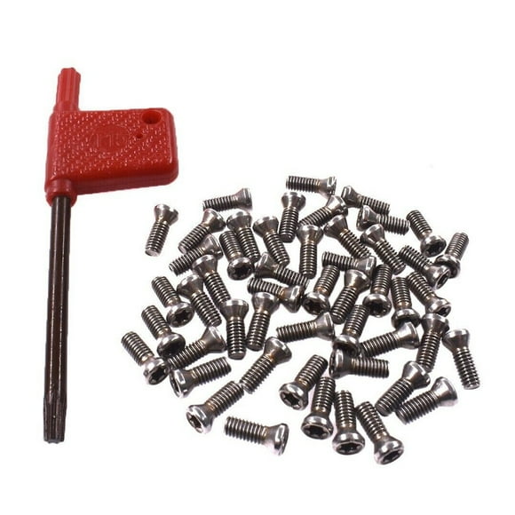 BTOER Screws Torx Machine Screw Steel With Wrench 50* 50pcs For Carbide Inserts