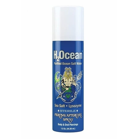 H2ocean Piercing Aftercare Spray For Healing Body and Oral Piercings 1.5