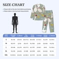 thumbnail image 4 of Fotbe Cute Farm Birds Pijama de Hombre con Estampado de Manga Larga, Conjunto de 2 Piezas, Ropa de Dormir Suave y Cómoda con Bolsillos-X-Large, 4 of 7