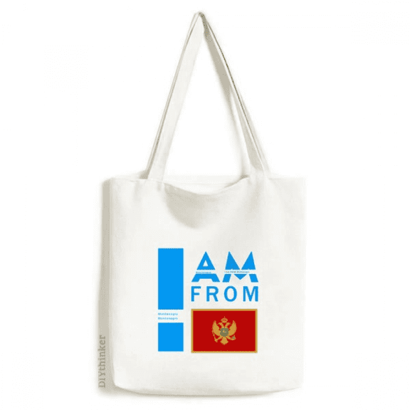 I Am From Montenegro Tote Canvas Bag Shopping Satchel Casual Handbag